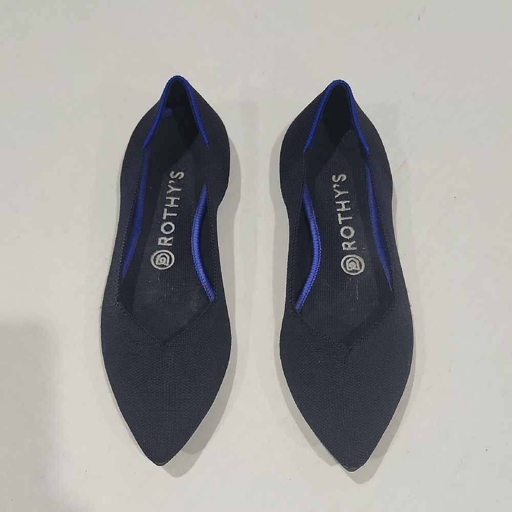 Rothy's Blue Flats Versatile Slip-On Design